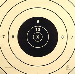 SR-C Official NRA 200 Yard High Power Rifle Target Center, 24″ x 24″ (25 pack)