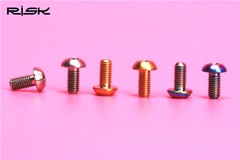 6 x Titanium M5 x 10mm T25 Bolt Head mtb Road bike Disc Brake Rotor Bolts Screw