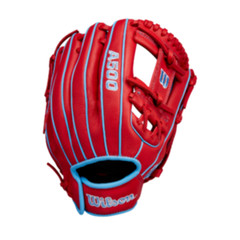 Wilson 2025 A500 Red/Blue/White 11.50″ Baseball Glove WBW102540115