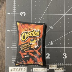 Sm. Cheetos Flaming Hot Humor Sticker For Guitar Laptop Skateboard Mat92