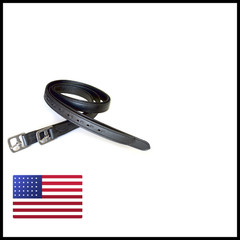 Sie 54 / 60 1 Super Soft English Stirrup Leathers Black/Havana Black 60 X 1
