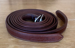 Butet Nylon Lined Calf / Calfskin Stirrup Leathers – Brown – 56″ – Excellent!