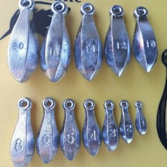 LEAD BANK SINKERS/WEIGHTS 10lbs pick your size 1oz to 20oz…..