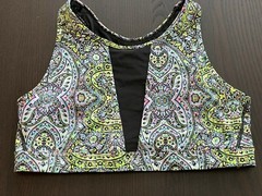 VICTORIA’S SECRET VSX High Neck Sport Bra Mesh Detail Front & Back Sz L EUC