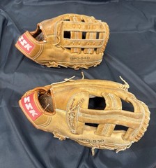 Lot Of 2 SSK Baseball Softball Gloves DPG 510 – DPG-540 RH 12”