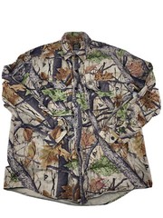 Big Bill Shirt / Camo Button Men Sz.XL Reg Cotton Camo/Wood’n Trail Long Sleeve
