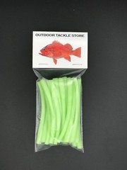100 Count – 3-1/2″ Glow Sleeve Crimp Protector Deep Drop Luminous Glow Fishing