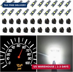 WLJH 74 Led Bulb Dash Lights Super Bright T5 2721 37 70 286 Wedge PC74 Twist Soc