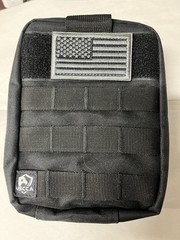 Black USCCA Tactical Survival Bag First Aid Belt Pouch Accessory 8″