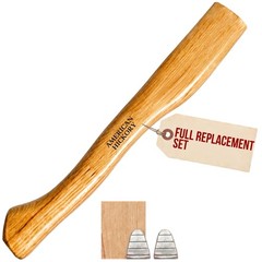 1 Pack American Hickory Axe Handle Replacement for 14″ Axes that 12.5, 1 pack