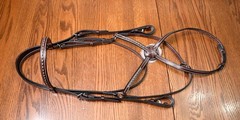 KL Select Red Barn, New, Matrix Clincher figure 8 bridle, brown, Horse full