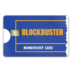 3 Pack Blockbuster Card Credit Card Skin Debit Sticker Decal Cover Wrap