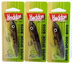 Lot of (3) Heddon 3″ Super Spook Boyo – Florida Bass