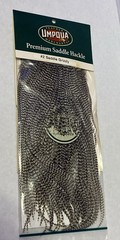 Metz Grade #2 Saddle Grizzly Rooster Natural Hackle Feathers New in Sealed Pkg