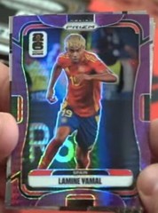 2026 Panini Prizm FIFA World Cup Lamine Yamal #70 Purple Hyper Prizms /299