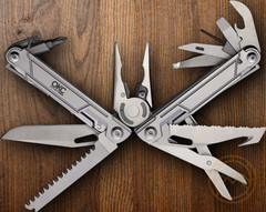 Ontario Multitool Satin Many Essentials Bit Driver With Bits Stainless Handles