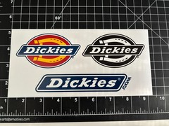 Dickies Clothing Sticker Sheet – 9.25″ x 5″ – 3 decals Skatebaording Jamie Foy