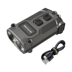 Nitecore TINI 3 600 Lumen Multi-Color Rechargeable Keychain Flashlight (Gray)