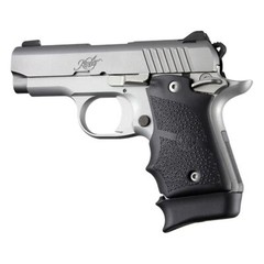 Hogue Kimber Micro 9 Cobblestone Rubber Grip Finger Grooves Ambi Safety BLK