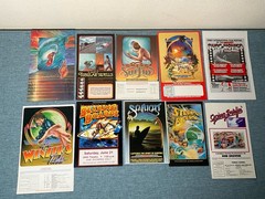 Vintage LOT of 10 (TEN) Surfing Flyer Poster Surf Film Movie Handbill Skateboard