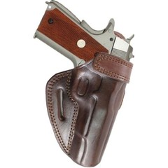 Real Leather Fast Draw Outside The Waist Band Carry Gun Holster
