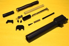 For Glock 17 Complete UPPER Slide Parts Kit Gen 3 G 17 S/S Guide Rod + BARREL
