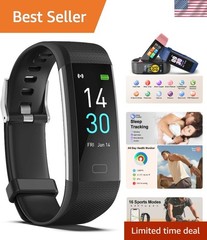 All-Day Health Monitoring: Activity Tracker with 16 Sports Modes & Notifications