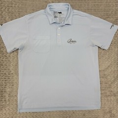 Matte Grey Golf Shirt Torrey Pines GC Men Size Large Lt Blue Chopin Open 2014 👍
