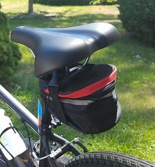 Clutch Bike Saddle Bag Bicycle Bag Storage Cycling Expandable Zippered