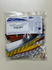Gateway Feathers 5″ Left Wing Shield Assortment Variety pack 50 count