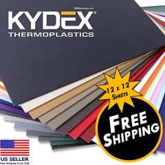 KYDEX® Sheet – (12in x 12in)(.060, .080, .093 & .125 Thicknesses)
