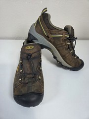 Keen Mens Targhee ii Low Outdoor Hiking Shoes Brown Leather sz 10.5 Wide New
