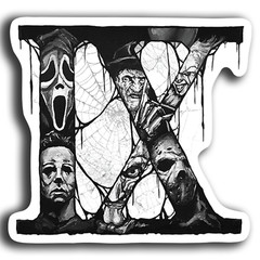 Ice Nine Kills Vinyl Sticker Decal – Horror Rock Band 5″ x 4.5″ – Guitar Laptop