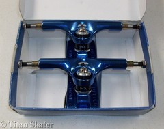 TITAN TI-LITE 5.5in BLUE Skateboard Trucks 1 Pair 8.25″ Axle fits 8.0-8.5″ Decks