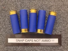 READ AD! 5- pcs 12 GAUGE 2 3/4″ SNAP CAPS TRAINING ROUNDS SET OF 5 12 ga 12ga
