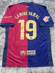 Lamine Yamal Signed Barcalona Jersey, Beckett Authentication