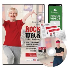 Walking Exercise DVD for Seniors, Rock the Walk At Home 30 Day Challenge…