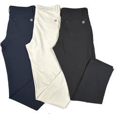 Lot of 3 FootJoy Athletic Fit Mens 34×34 Black Navy Cream Golf Performance Pants