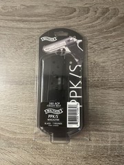 WALTHER ARMS PPK/S 380 AUTO 7RD MAGAZINE W/FINGER REST BLACK STAINLESS STEEL NEW