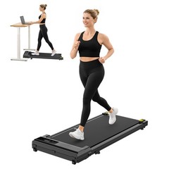 Alvantor 2.5HP Walking Pad Treadmill, Manual Incline Under Desk Treadmill with S