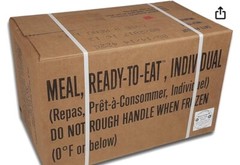 U.S. Original Military Case Menu «A» MRE with Menus 1-12