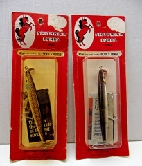 TWO NEW OLD STOCK SMITHWICK DEVILS HORSE LURES-IN PACKAGES