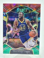 Draymond Green 2020-21 Panini Select Cracked Ice Red White Green #44 Warriors