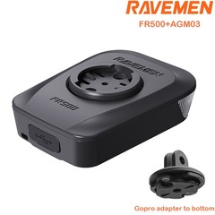 RAVEMEN FR500 Bike Head Light For Garmin Wahoo GPS Bicycle Gropro AGM03 Adapter