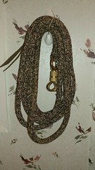 12′ BLACK/BROWN/TAN TRAINING YACHT ROPE LEAD FOR PARELLI METHOD