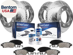 – Brake Kit for 2009-2018 Dodge Ram 1500 2500 3500 Drilled & Slotted Brake Rotor