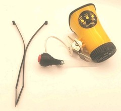 Vintagew Siren Bicycle Alarm Handlebar Mount Remote Push Button Bike Accessory