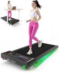 Akluer P03B Under Desk Treadmill/Walking Pad 6%Incline,Brushless Motor,330 lbs