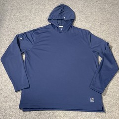 FootJoy Tempo Series Sun Hoodie Mens Large Blue Pullover FJ Golf Clinton CC