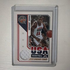 2009-10 Panini Hall of Fame Magic Johnson USA Dream Team Game Jersey 255/750